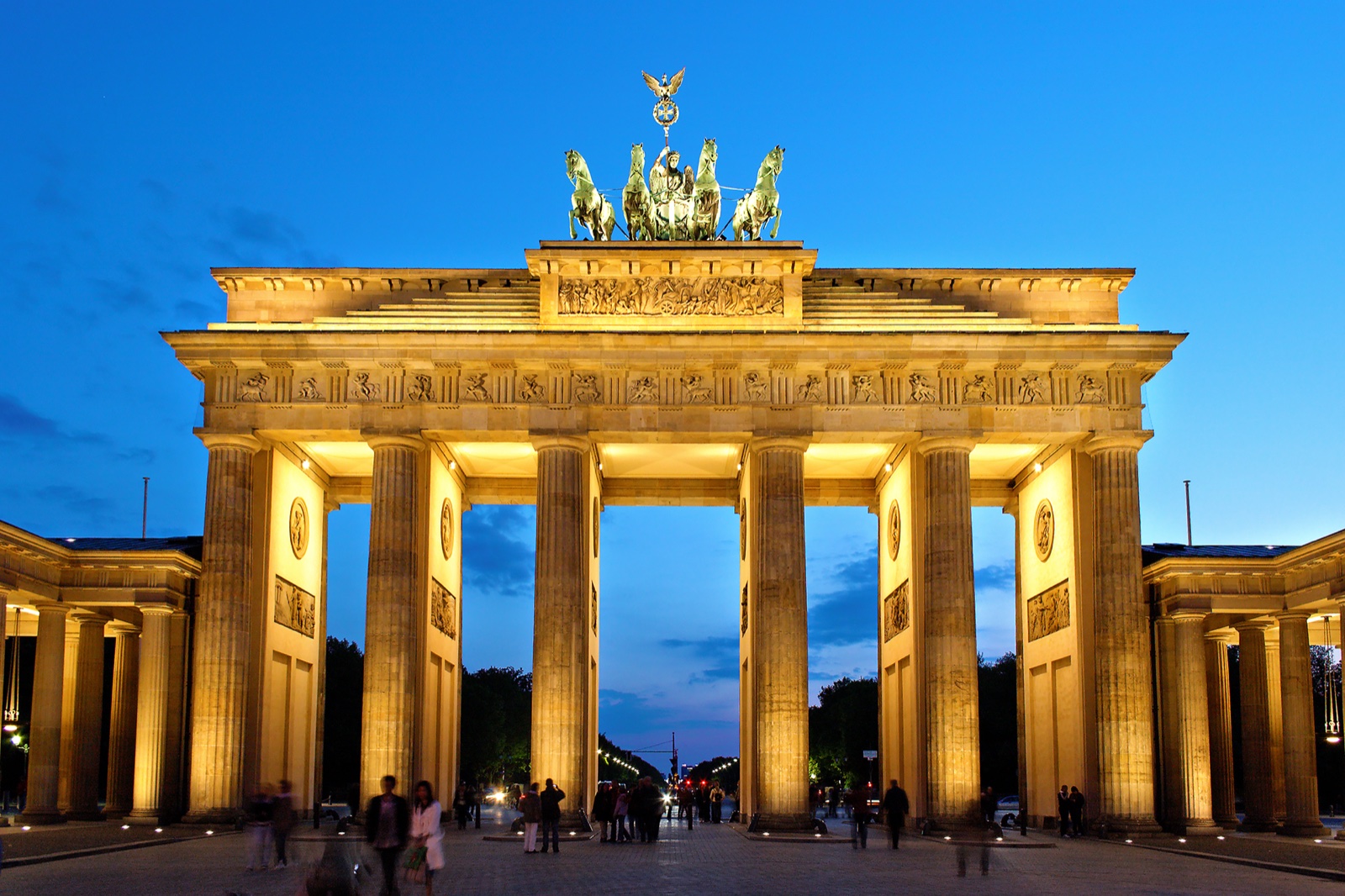 The Brandenburg Gate at blue hour
