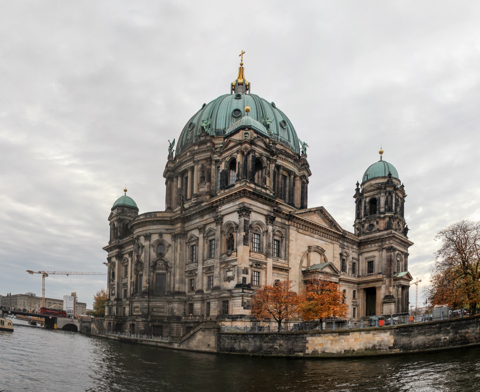 The Berliner Dom beside the Spree in Berlin