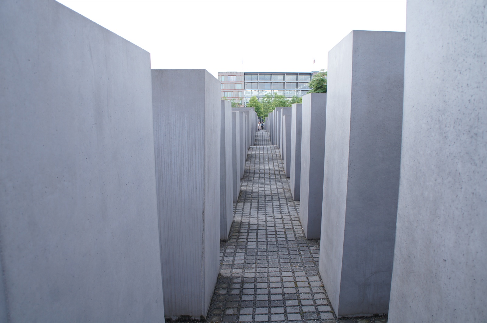 Concrete stelae at the Memorial to the Murdered Jews of Europe