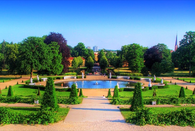 Formal gardens in Sanssouci Park